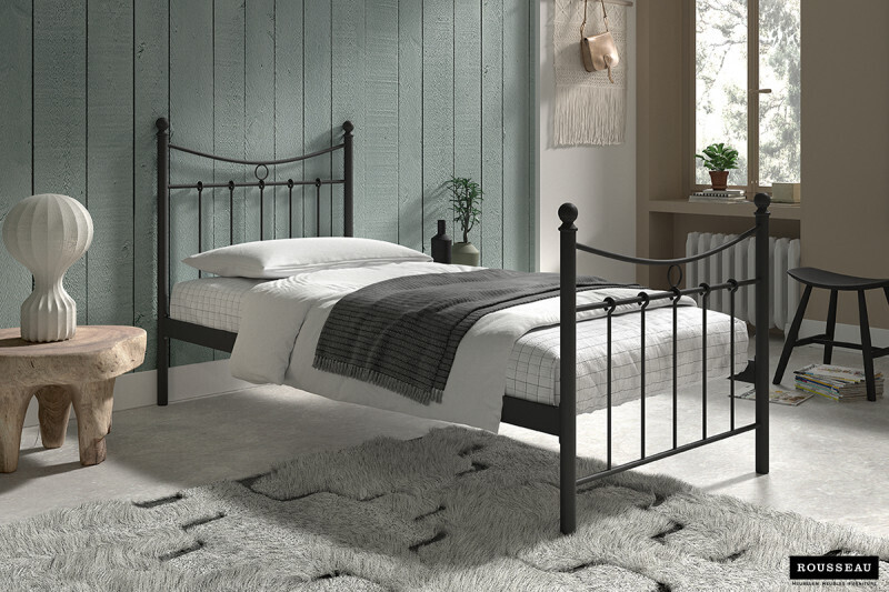 Bed Sacha 90 x 200 met lattenbodem Zwart