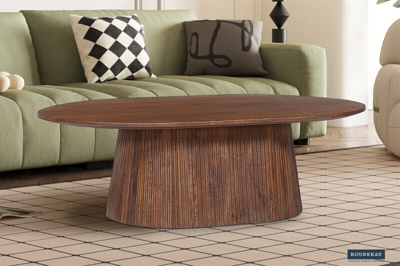 Miquel 120 cm Ovaal Lichtbruin