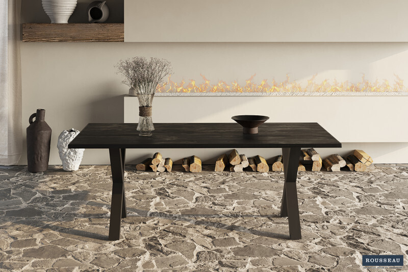Tafel Elena 200cm Mangolia Zwart