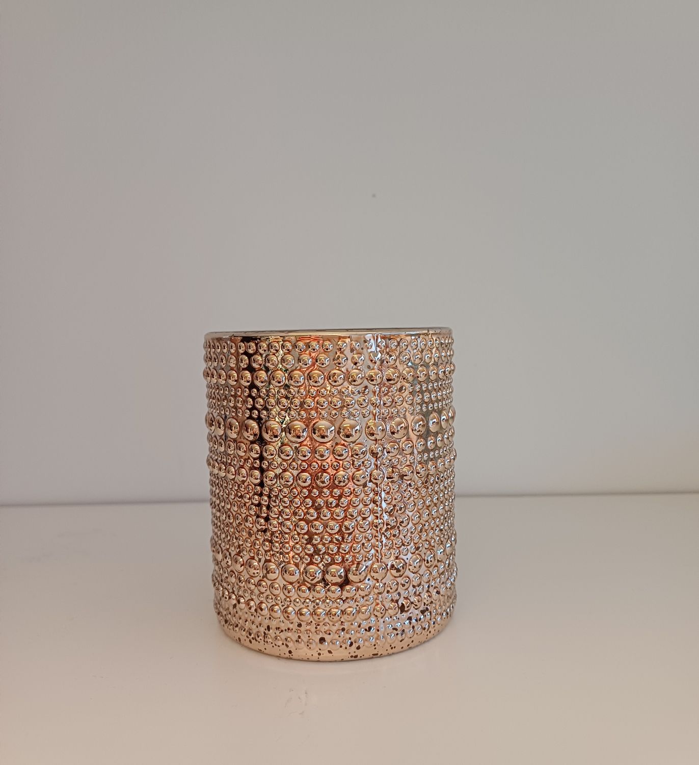 Theelichthouder Antique Goud Dotty - H 10cm