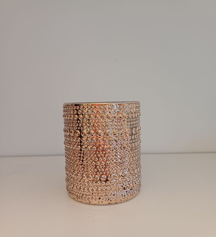 Theelichthouder Antique Goud Dotty - H 10cm