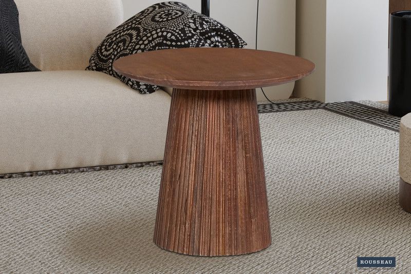 Salontafel Miquel Hoog Rond Lichtbruin