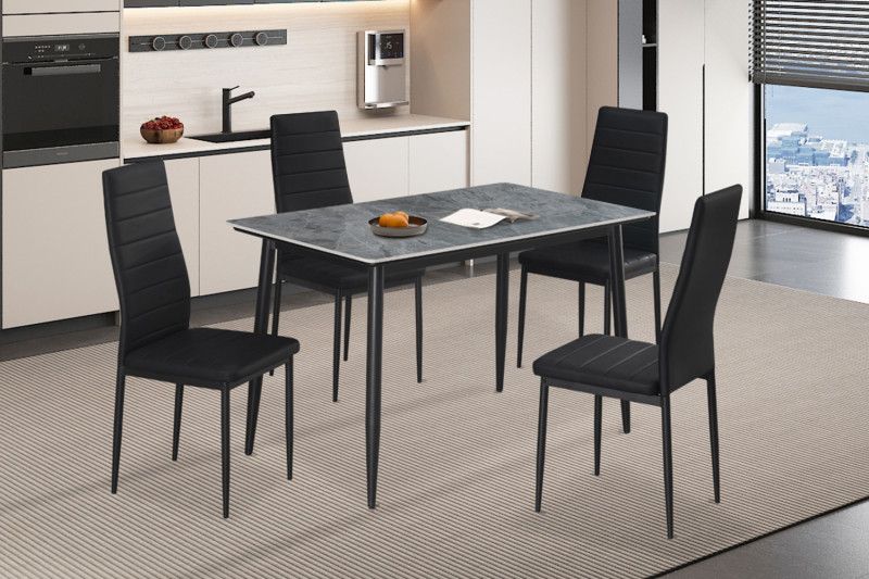 Tafel Kenzo 120cm Rechthoekig Steen Grijs