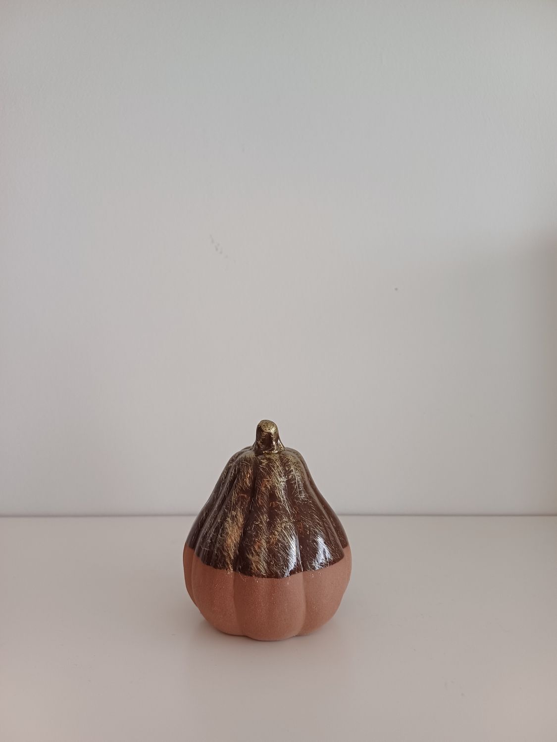 Pompoen Antiek Brons Keramiek H9