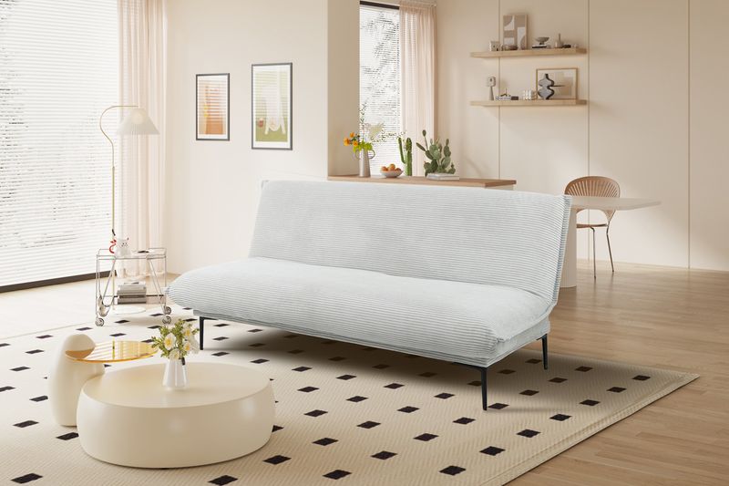 Slaapbank Alisa Corduroy Lichtgrijs