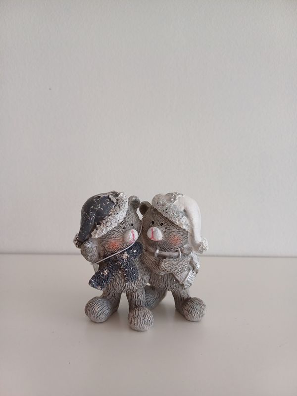 Koppel Beertjes Zilver/Grijs