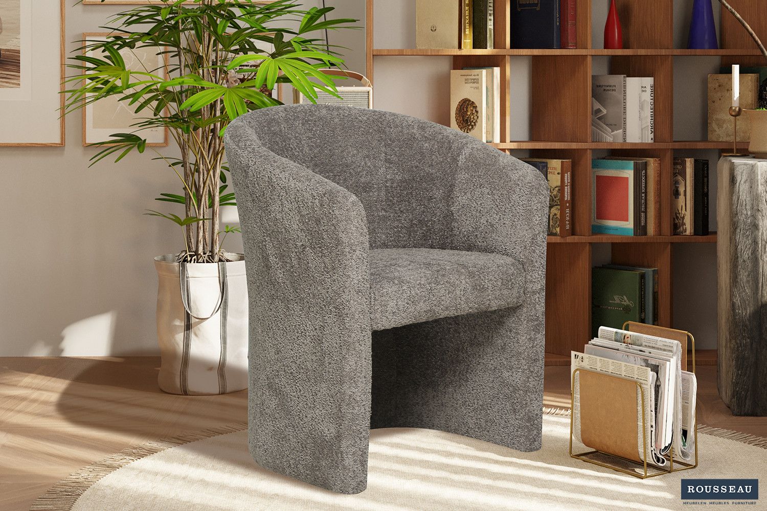 Kuipzeteltje Charlie Bouclé Bruin