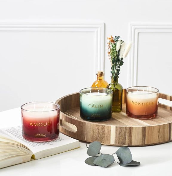 Set van 3 Geparfumeerde Kaarsen Emotion