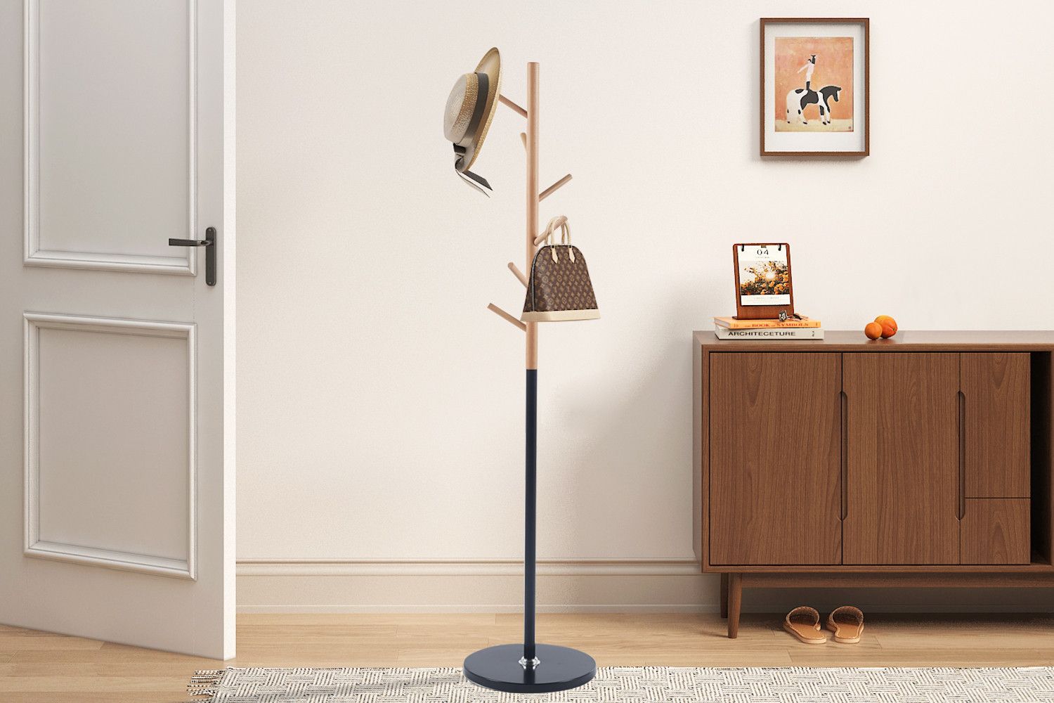 Kapstok Viola Mat Zwart