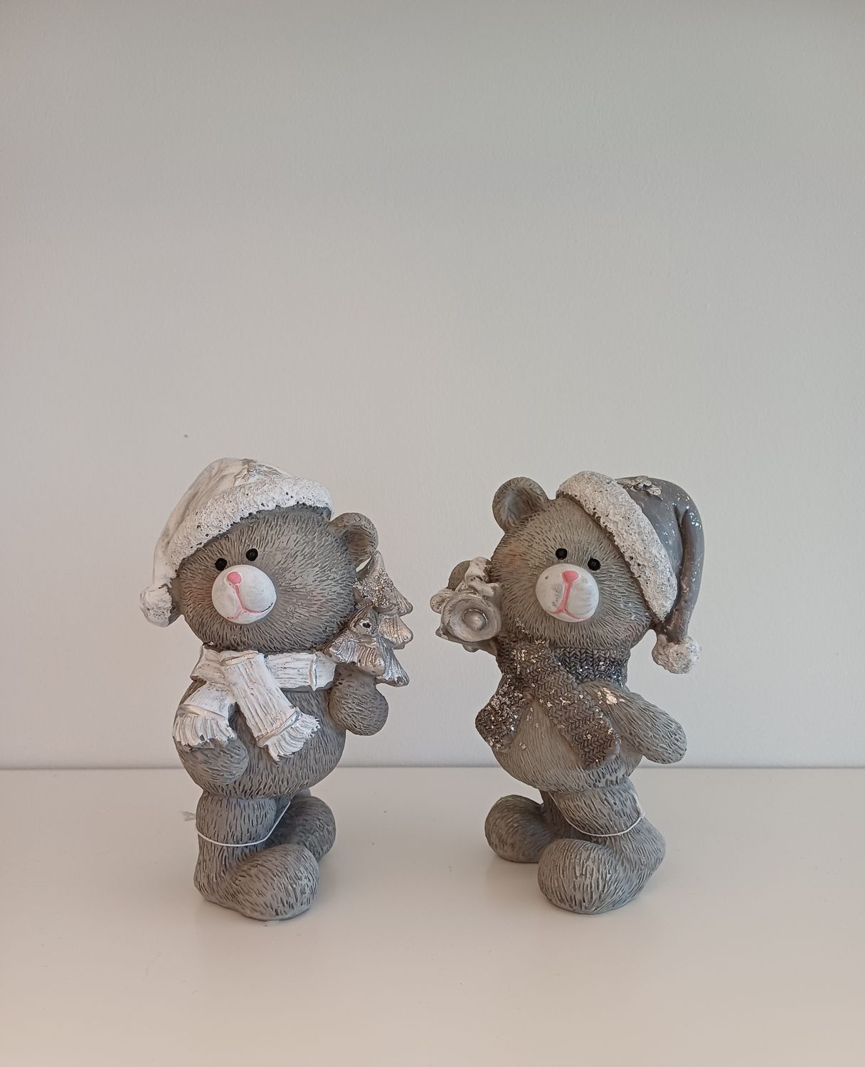 Koppel beertjes Zilver/Grijs H14,5