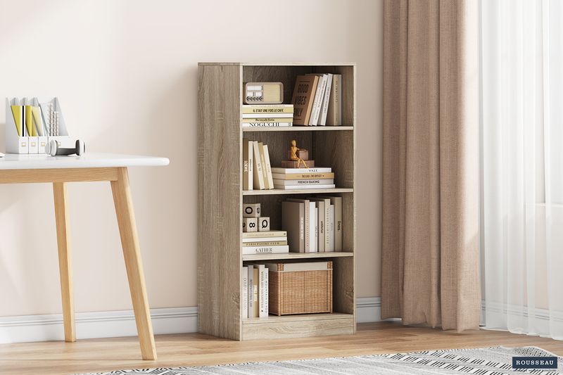 Boekenkast Space 3 Legplanken Sonoma