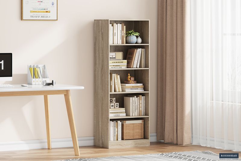 Boekenkast Space 4 Legplanken Sonoma