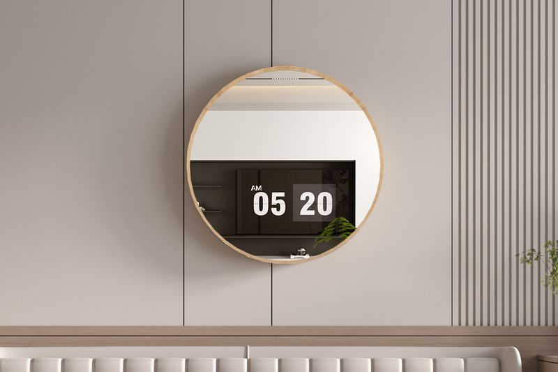 Spiegel Roxy 80 x 80 Oude Eik