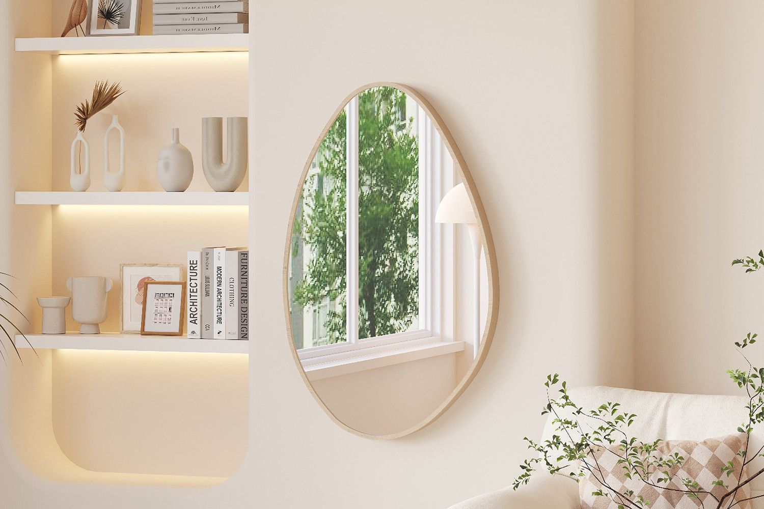 Spiegel Romi 80 x 50 Oude Eik