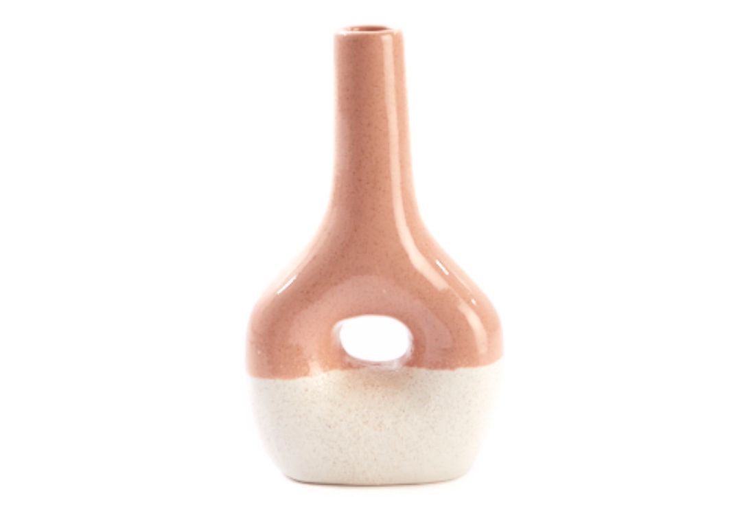 Vaas Paola Zalm/Crème Kleur H23