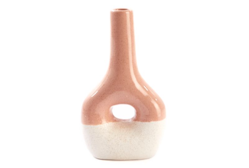 Vaas Paola Zalm/Crème Kleur H23