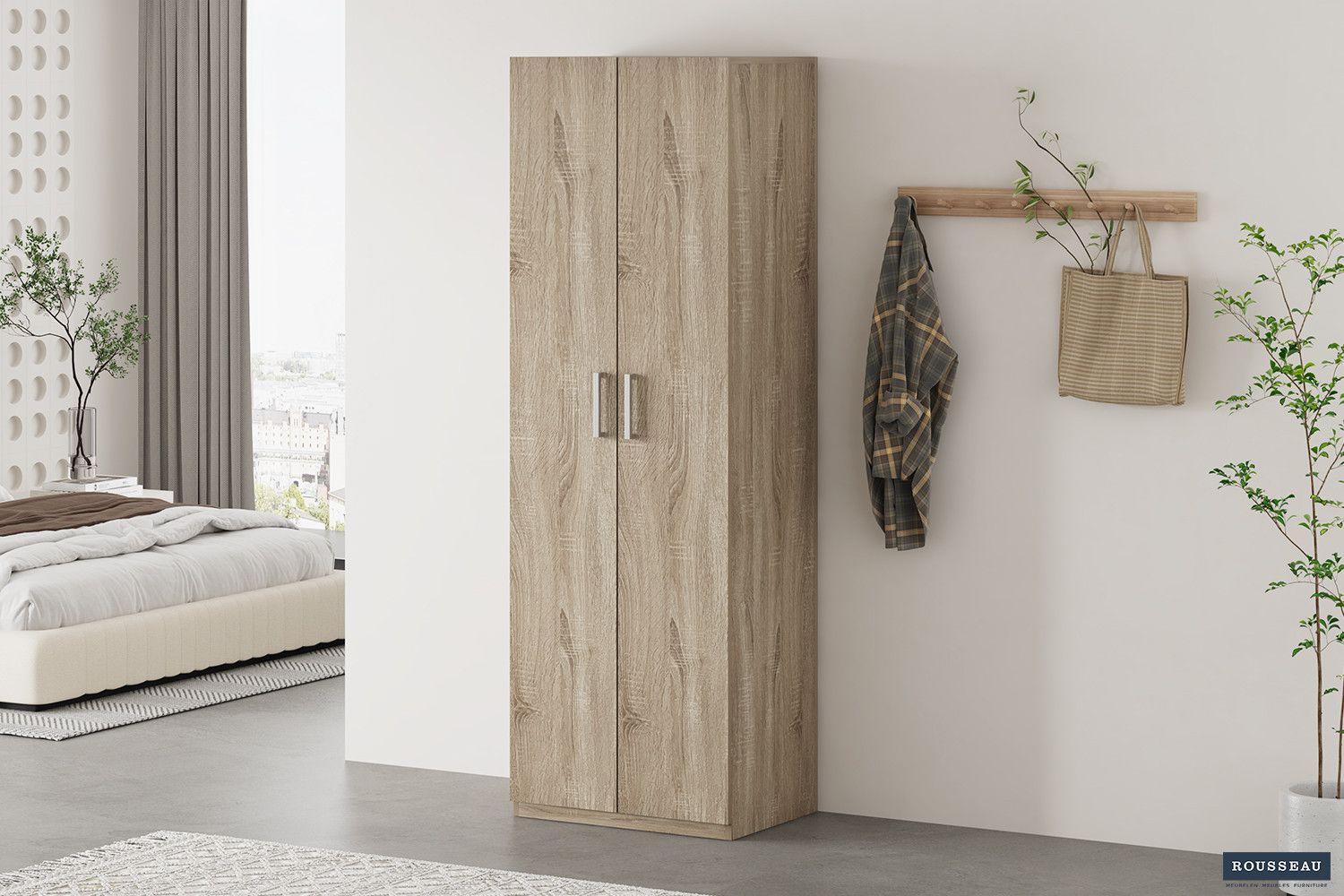 Opbergkast Mike 60cm 2 Deuren Sonoma