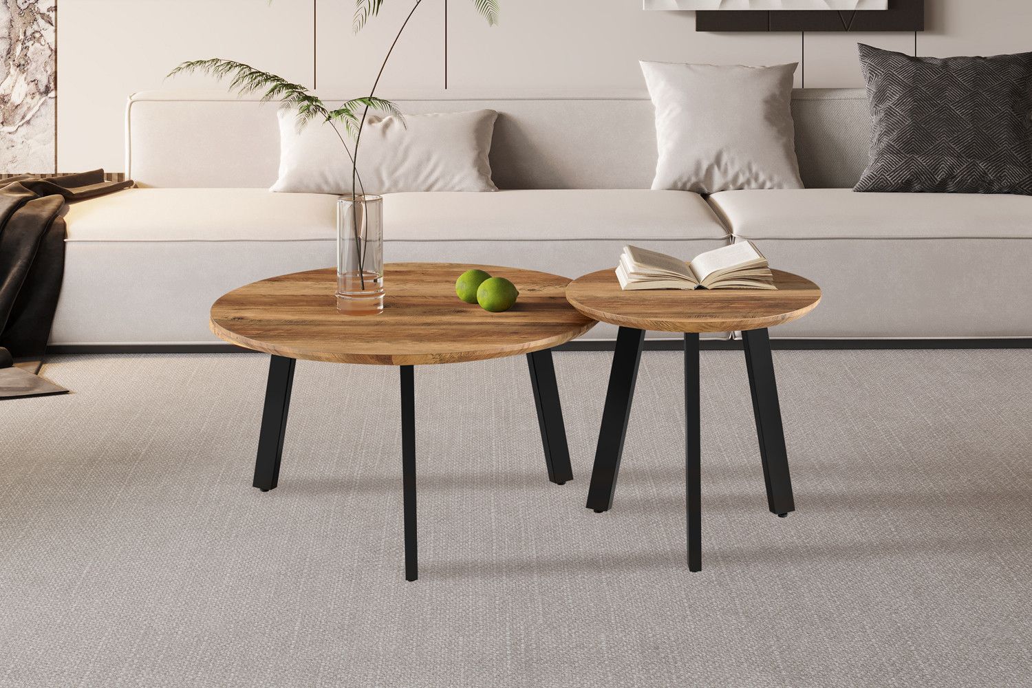 Salontafel Aziz - Set van 2 - Decor Mango