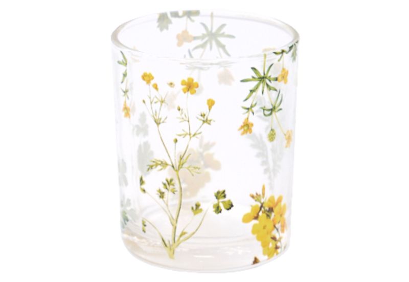 Theelichthouder Veldbloempjes