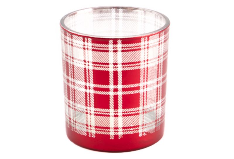 Theelichthouder Ruit Bordeaux