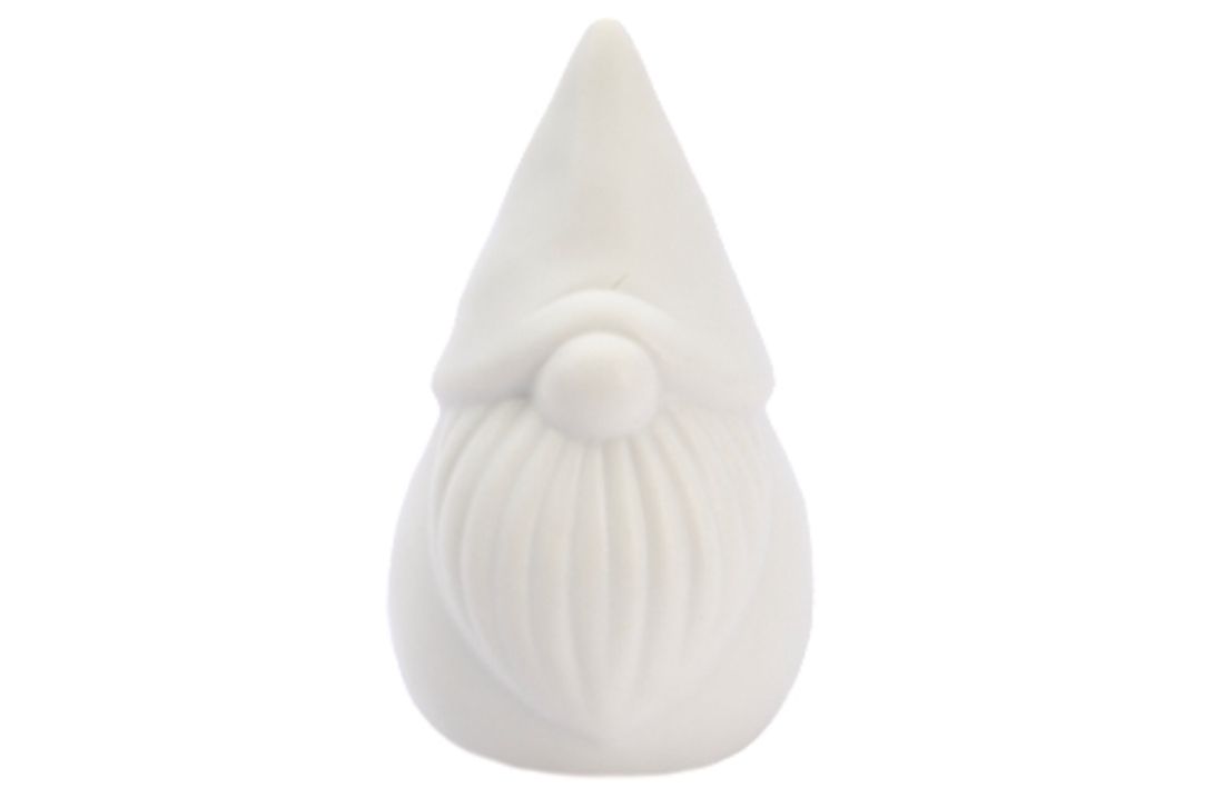 Mini Gnoom Keramiek Wit 2 Stuks