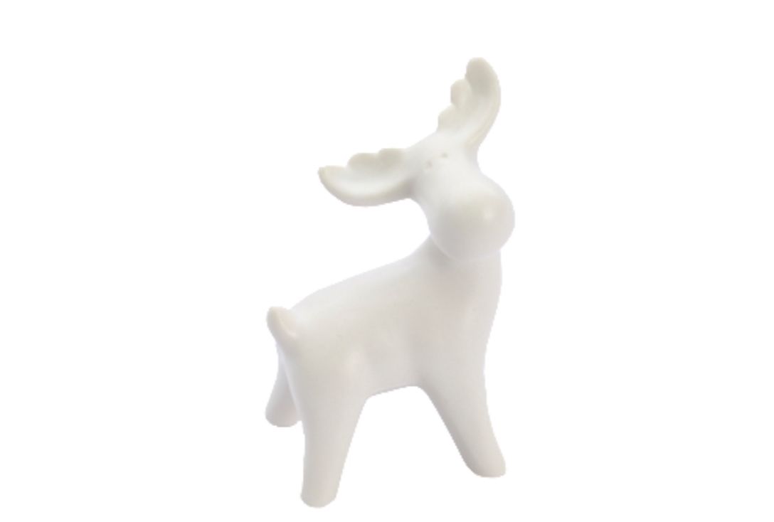 Mini Rendier Keramiek Wit 2 Stuks