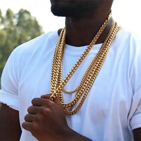 14k Gold "Cuban link" chain