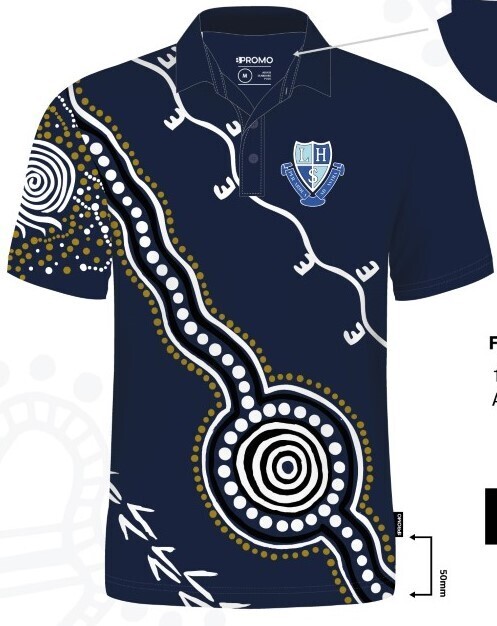## STAFF ONLY ## Teacher Indigenous Polo Shirt - Navy