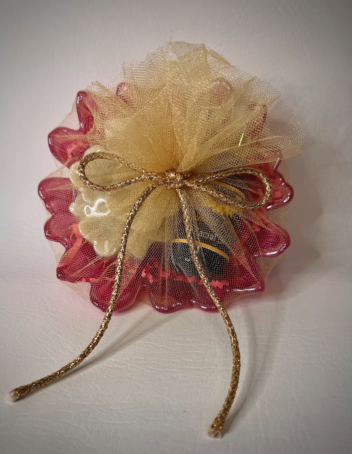 Pink Flower Gift Basket