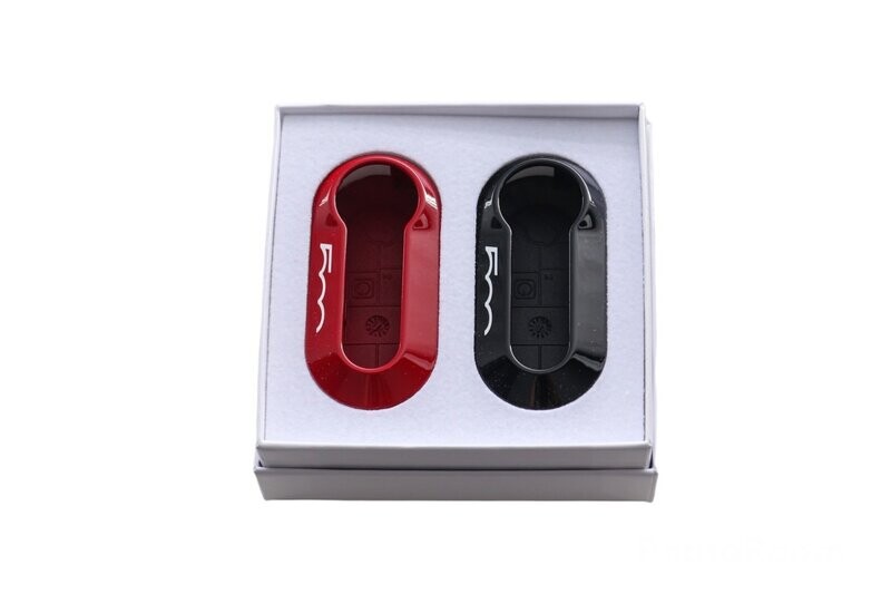 Key cover set Rosso & Nero origineel Fiat