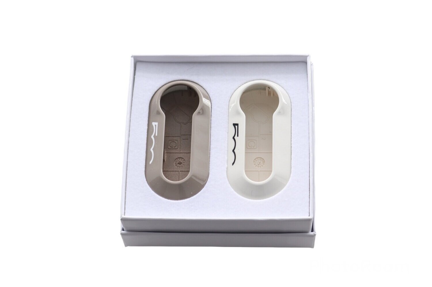 Key cover set Cappuccino & Bianco origineel Fiat