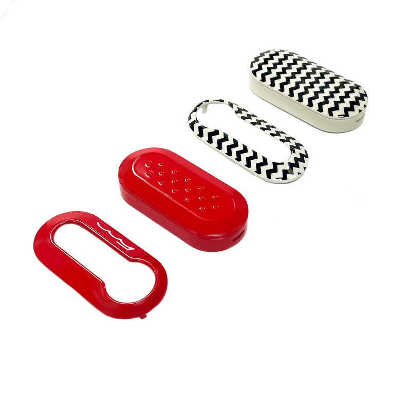 Key cover set Rosso & Zigzag origineel Fiat
