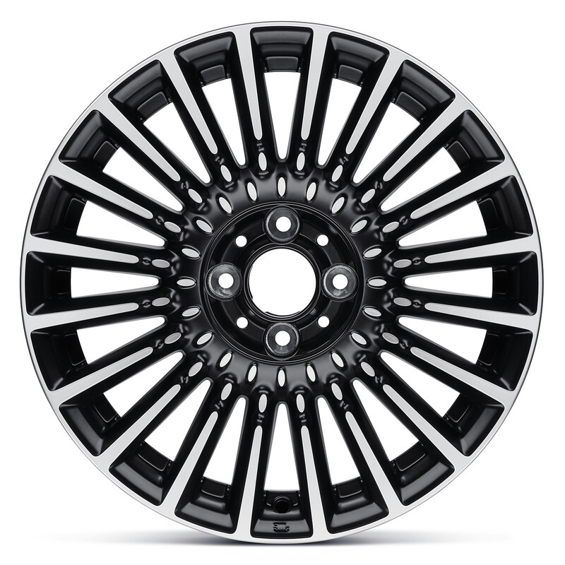16 inch Fiat 500 Diamond cut 20 spaak velgenset origineel Fiat