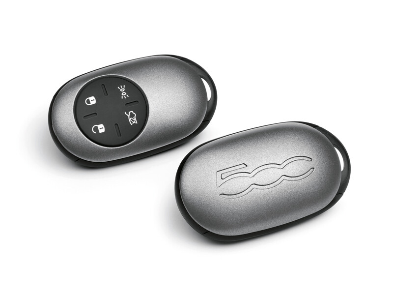 Key cover 500E matgrijs origineel Fiat