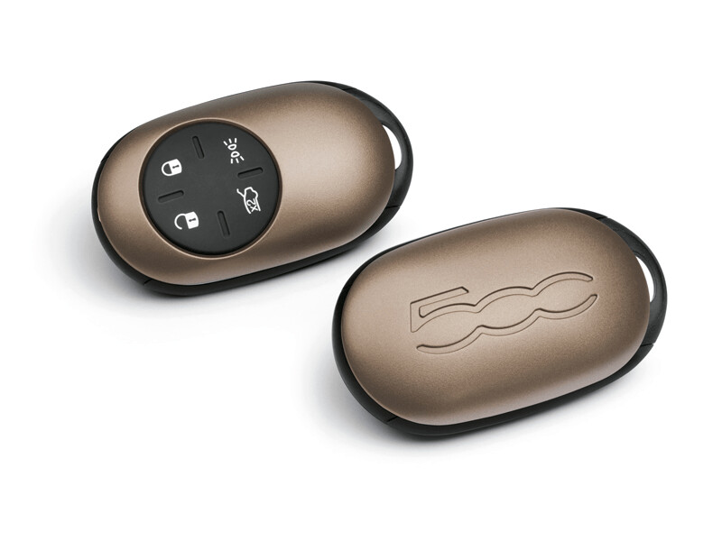 Key cover 500E messing origineel Fiat