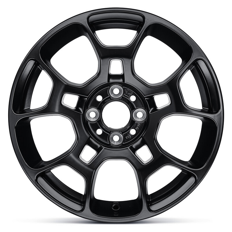 16 inch Fiat 500 Sport velgen set Matte zwart origineel Fiat