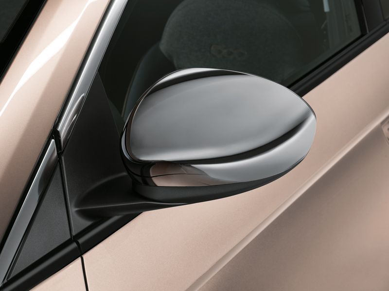 Fiat 500e Chrome spiegelkappen set