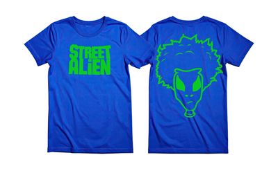 Street Alien Big Back Logo (Blue/ Green)