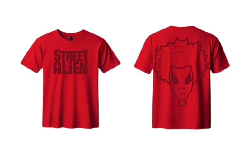 Street Alien Big Back Logo (Red)