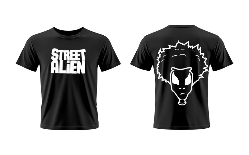 Street Alien Big Back Logo (Black)