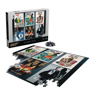 007 James Bond: All Six Bonds In One 1000pc Puzzle