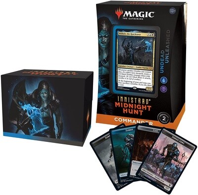 Magic: the Gathering Innistrad: Midnight Hunt Commander Deck – Undead Unleashed (Black-Blue)