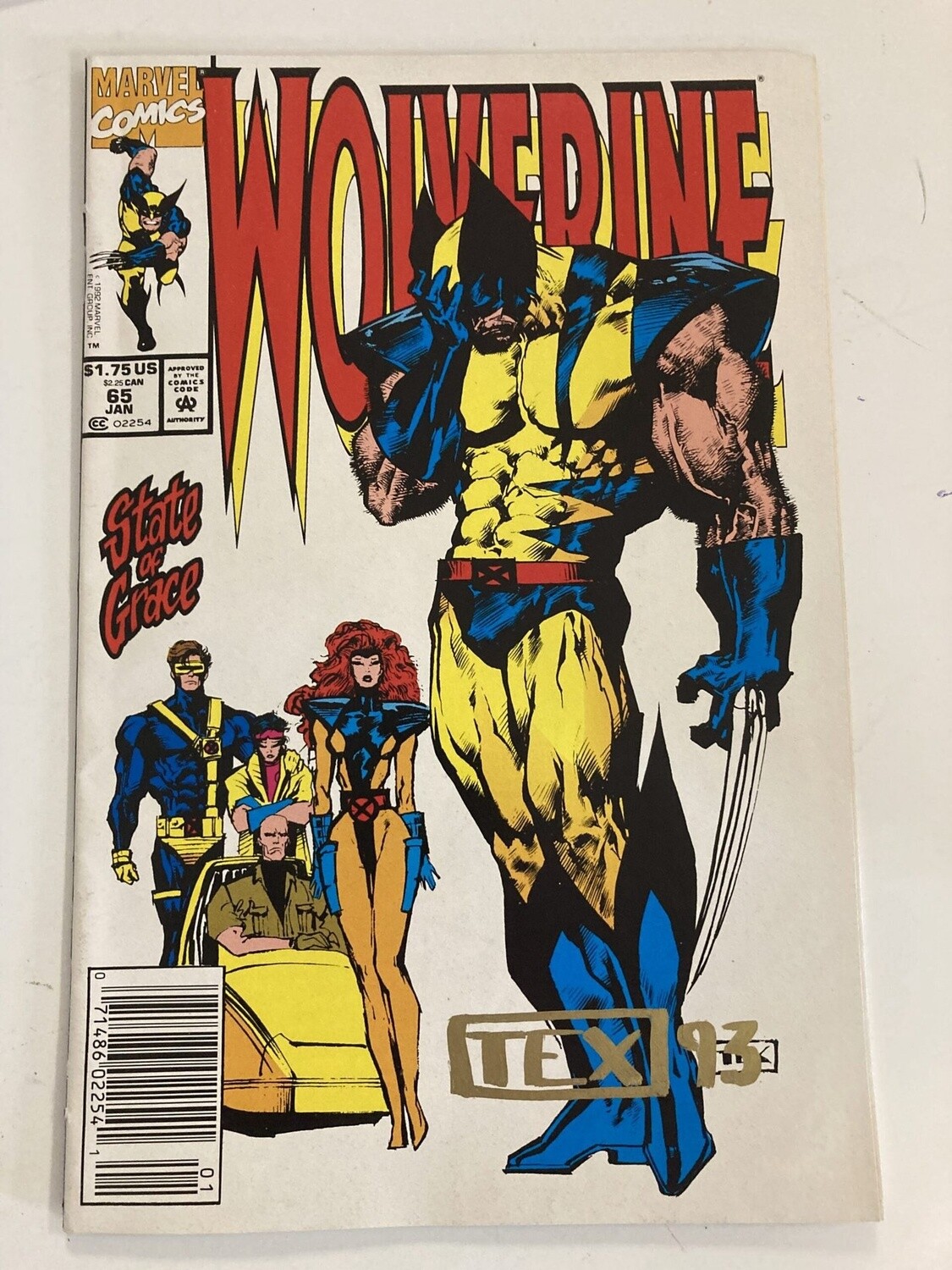 Wolverine #65 F+ (Signed by Mark Teixeira)