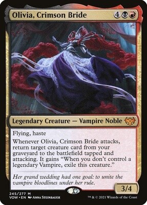 Olivia, Crimson Bride (Innistrad: Crimson Vow, 245, Nonfoil)