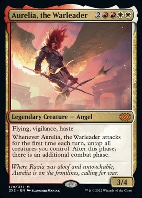 Aurelia, the Warleader (Double Masters 2022, 179, Nonfoil)