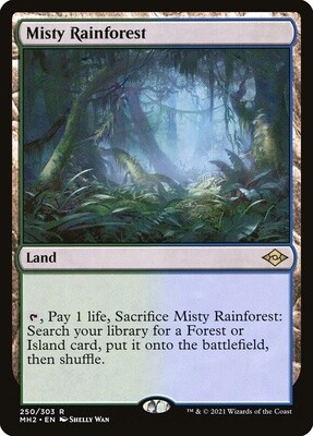 Misty Rainforest (Modern Horizons 2, 250, Nonfoil)