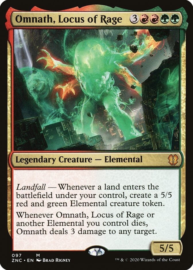 Omnath, Locus of Rage (Zendikar Rising Commander, 97, Nonfoil)