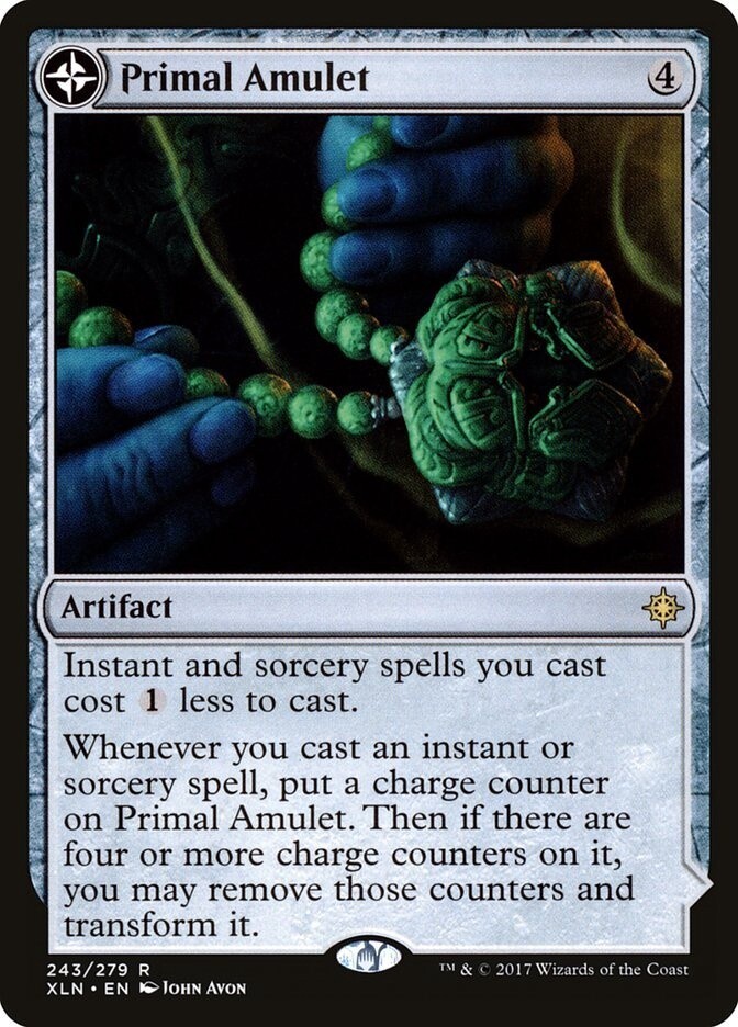 Primal Amulet // Primal Wellspring (Ixalan, 243, Nonfoil)