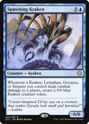 Spawning Kraken (Commander 2021, 33, Nonfoil)