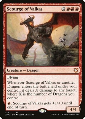 Scourge of Valkas (Forgotten Realms Commander, 137, Nonfoil)
